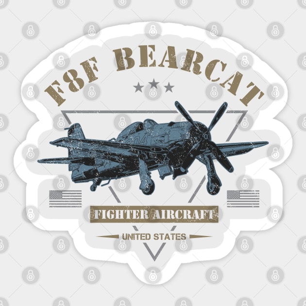 F8F Bearcat Sticker by Military Style Designs